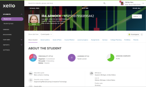 An educator's view of a student's profile in Xello. The "About student" tab is open. 